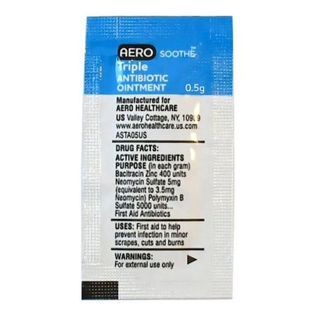 Aero Healthcare Aerosoothe Triple Antibiotic Packet .5G, 5PK ASTA05US
